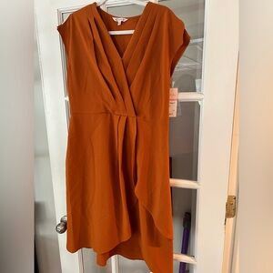 Burnt Orange A line short dress - tags on! Size 10